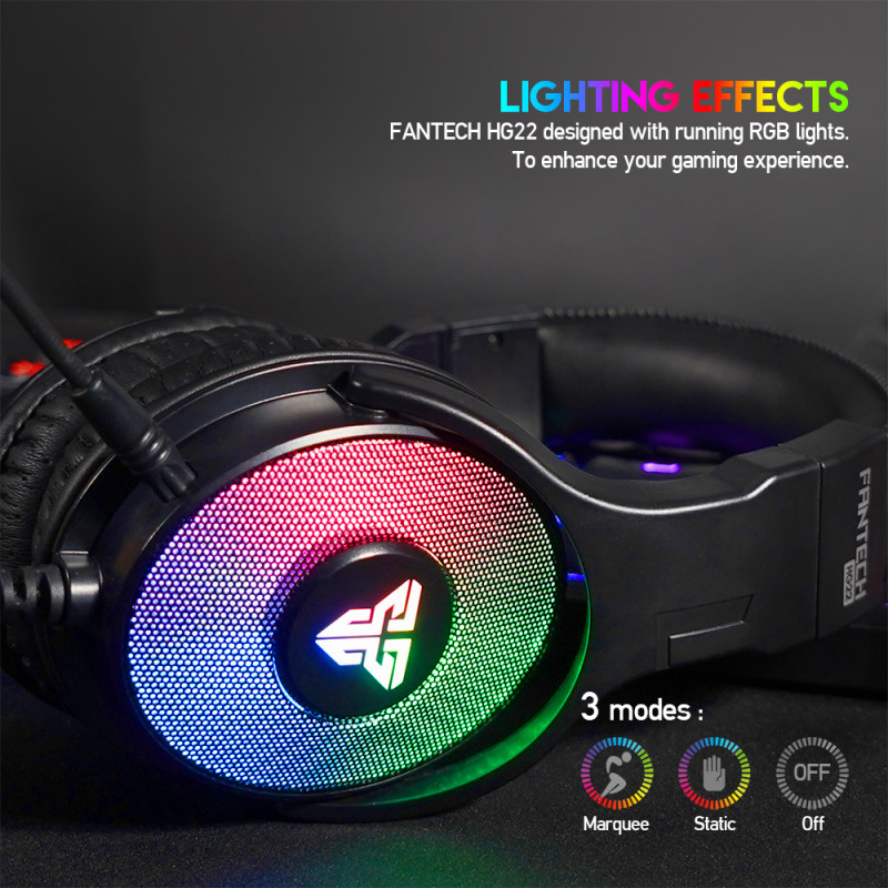 Auscultador Fantech Fusion 7.1 Surround HG22 RGB 2