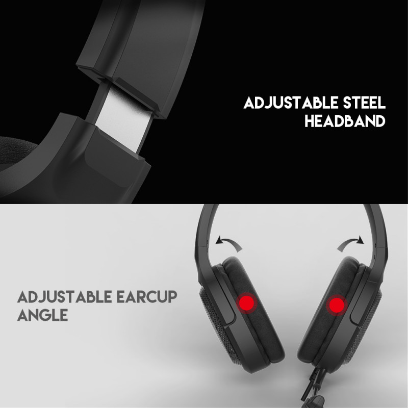 Auscultador Fantech ViBE MH85 Multi-Plataforma Red Led 3