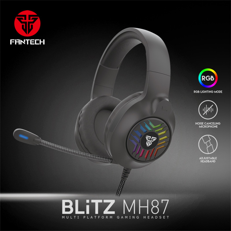Auscultador Fantech BLiTZ MH87 Multi-Plataforma RGB 2