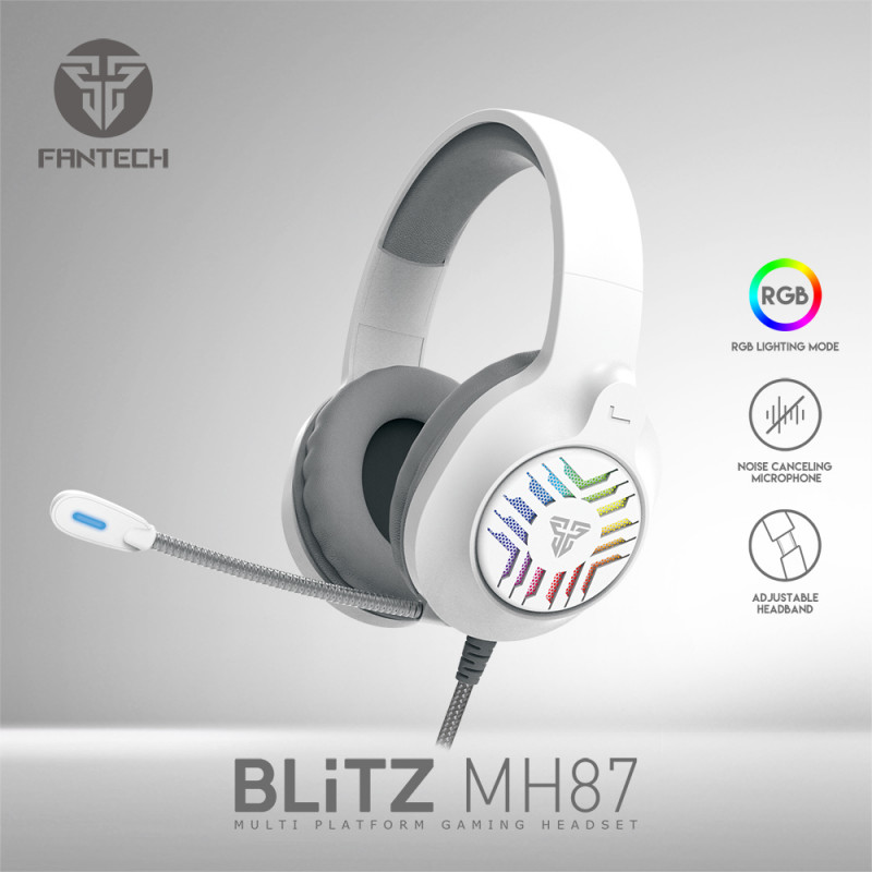 Auscultador Fantech BLiTZ MH87 Multi-Plataforma RGB Space Edition 2