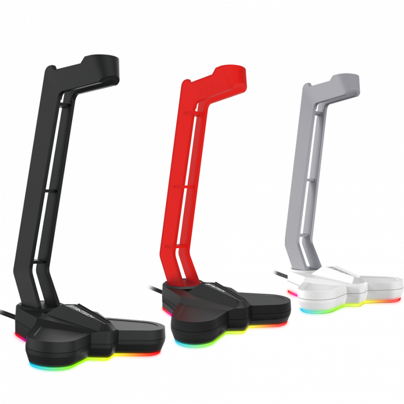 Suporte Fantech Para Headset Tower AC3001S RGB Vermelho 4