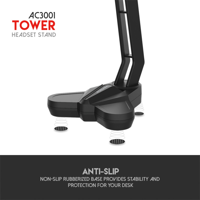 Suporte Fantech Para Headset Tower AC3001 Vermelho 2