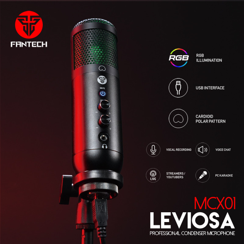Microfone Fantech Leviosa MCX01 RGB 2