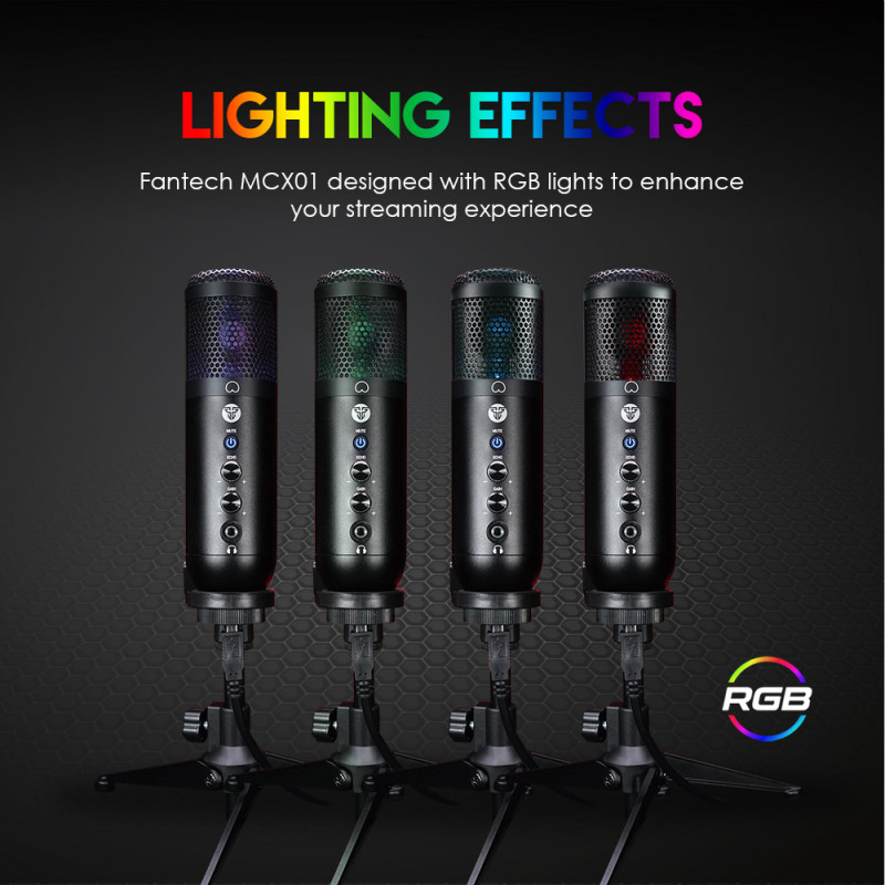 Microfone Fantech Leviosa MCX01 RGB 5