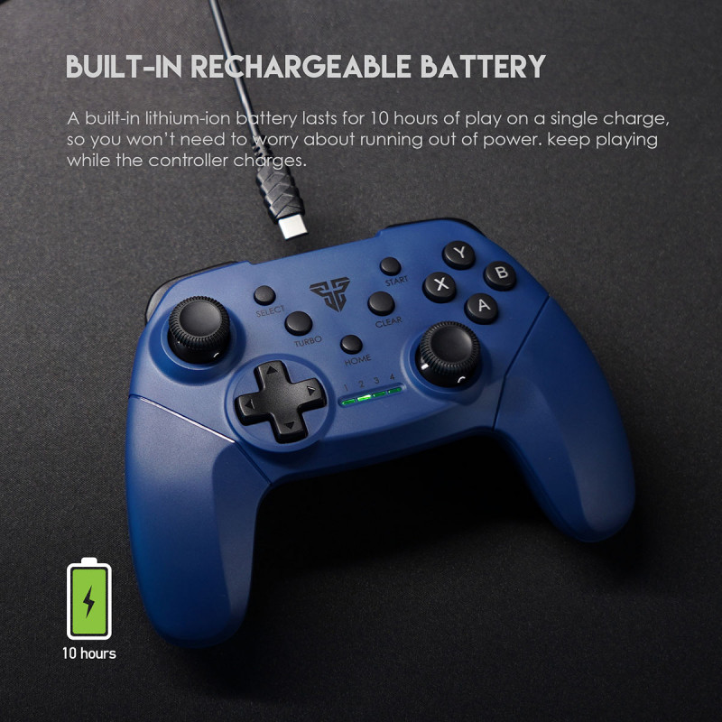 Gamepad Fantech Shooter II WGP13 Wireless Azul 5