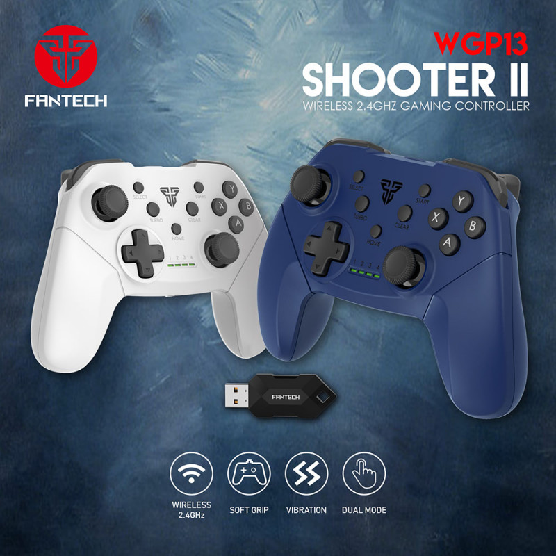 Gamepad Fantech Shooter II WGP13 Wireless Branco 4