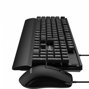 Combo Teclado + Rato Fantech Confort Palm KM604 Preto