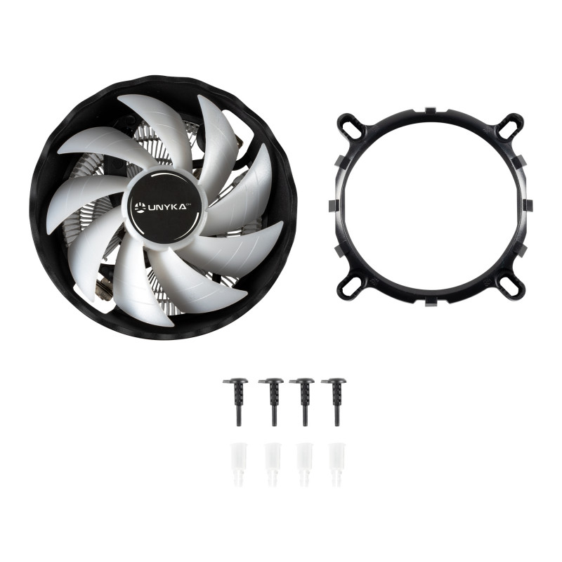 Cooler CPU Unykach Jotun DF120 White Compacto 120mm 2