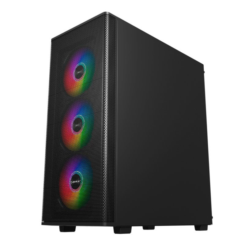 Caixa ATX Unykach MIR 100 ARGB Preta 3