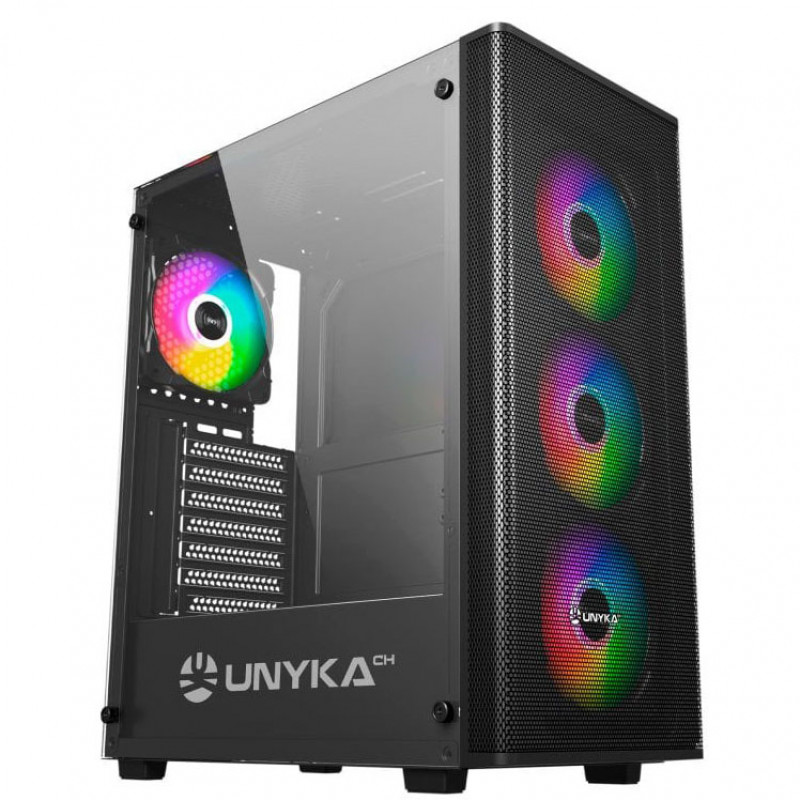 Caixa ATX Unykach MIR 100 ARGB Preta 4
