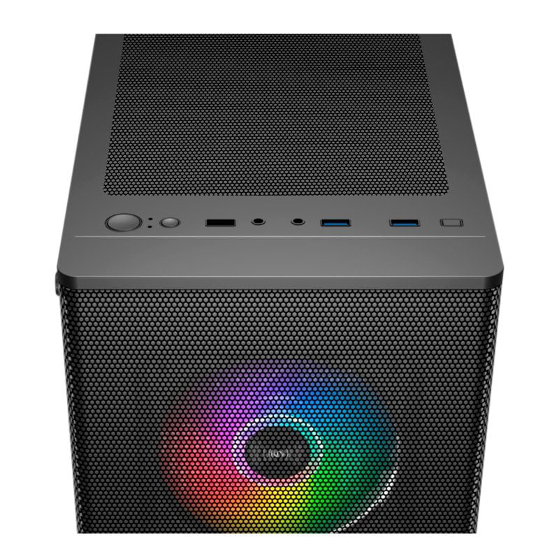 Caixa ATX Unykach MIR 100 ARGB Preta 6