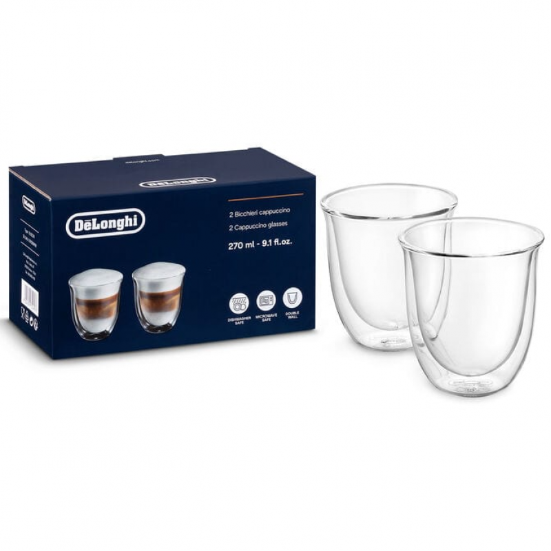 Copos DELONGHI Latte Macchiato 2 x 270ML (Pack de 2) 1