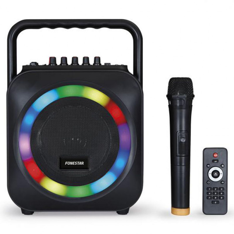 Coluna Portátil Karaoke Fonestar BOX-35LED Bluetooth 1