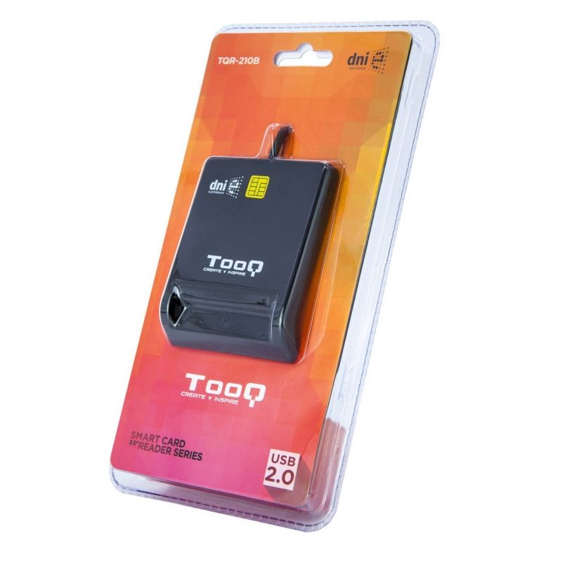 Leitor Smart Card DNI e Cartão de Cidadão TooQ Preto 3