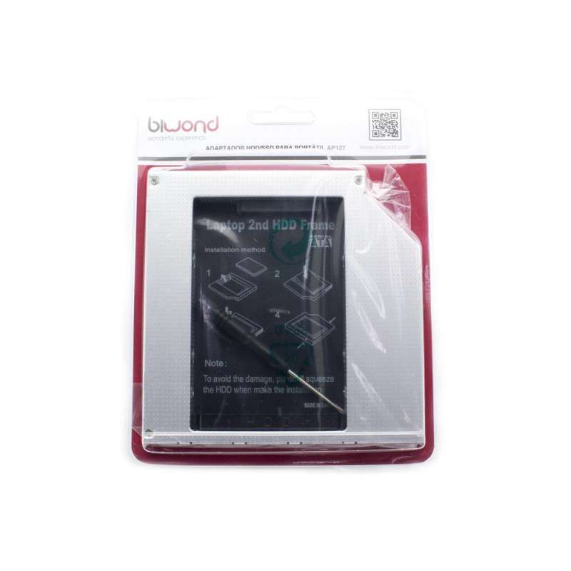 Adaptador HDD/SSD Caddy 2,5