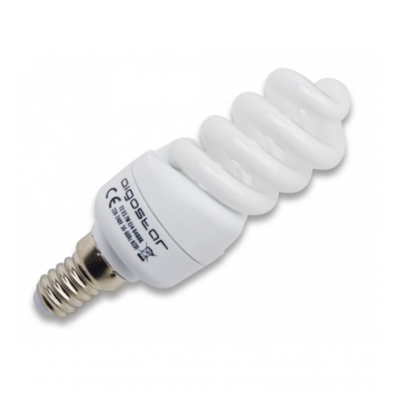 Lâmpada LED Espiral E14 5W 3000K Luz Quente 450 Lúmens B5 Aigostar 1
