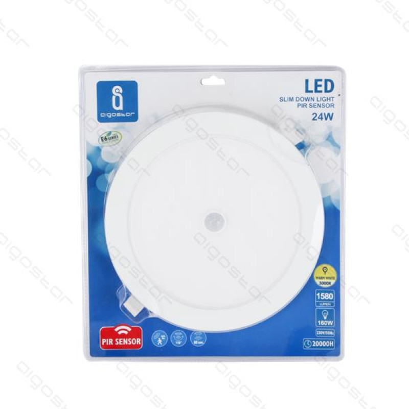 Placa Led Downlight Slim E6 24W 3000K 225mm Aigostar 1