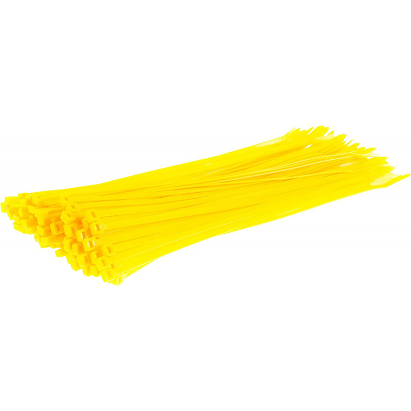 Abraçadeiras de Nylon 250 x 3.6mm Aigostar Amarelas - Pack 40 unidades 1