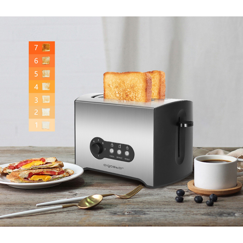 Torradeira 900W Prata Aigostar Sunshine 3