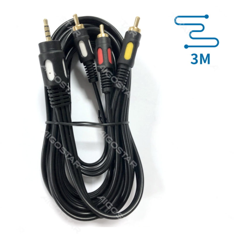 Cabo 3.5mm 4C - 3RCA macho Aigostar - 3 Metros 1