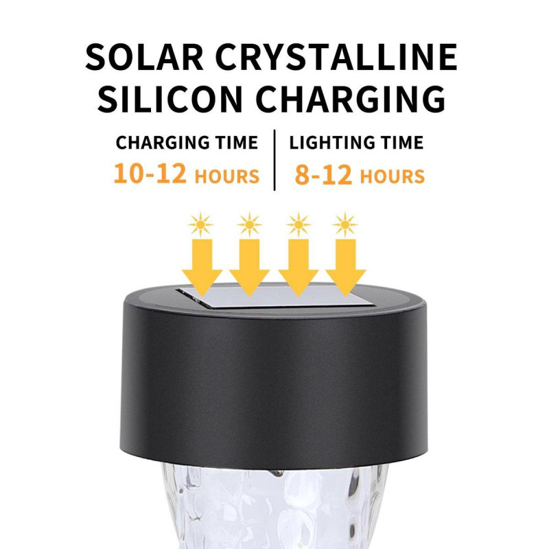 Luz Solar Exterior IP44 6500K 0.06W Led Aigostar Cinza 3