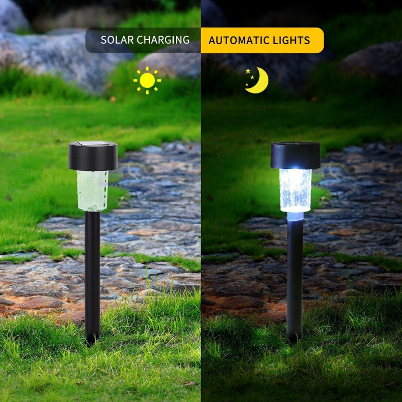 Luz Solar Exterior IP44 6500K 0.06W Led Aigostar Cinza 6