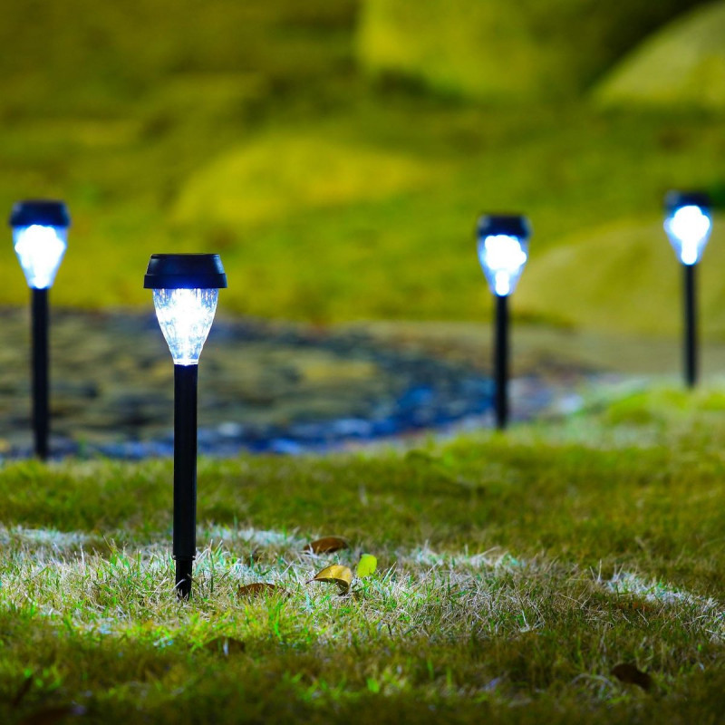 Luz Solar Exterior IP44 6500K 0.06W Led Aigostar Cinza 3