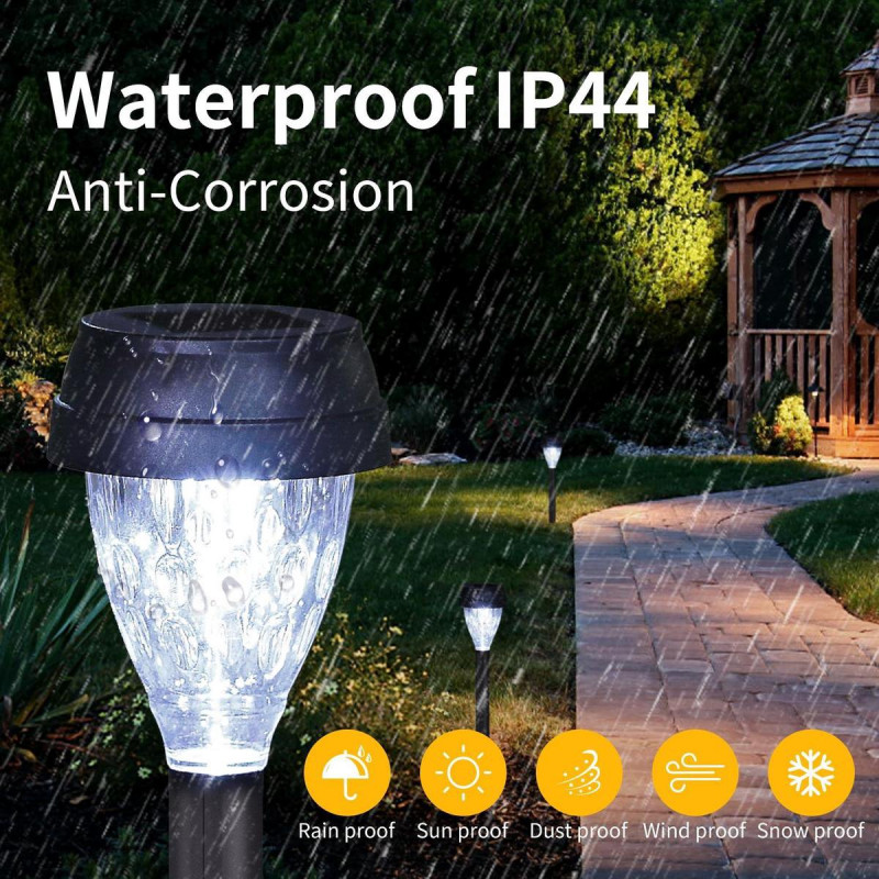 Luz Solar Exterior IP44 6500K 0.06W Led Aigostar Cinza 5