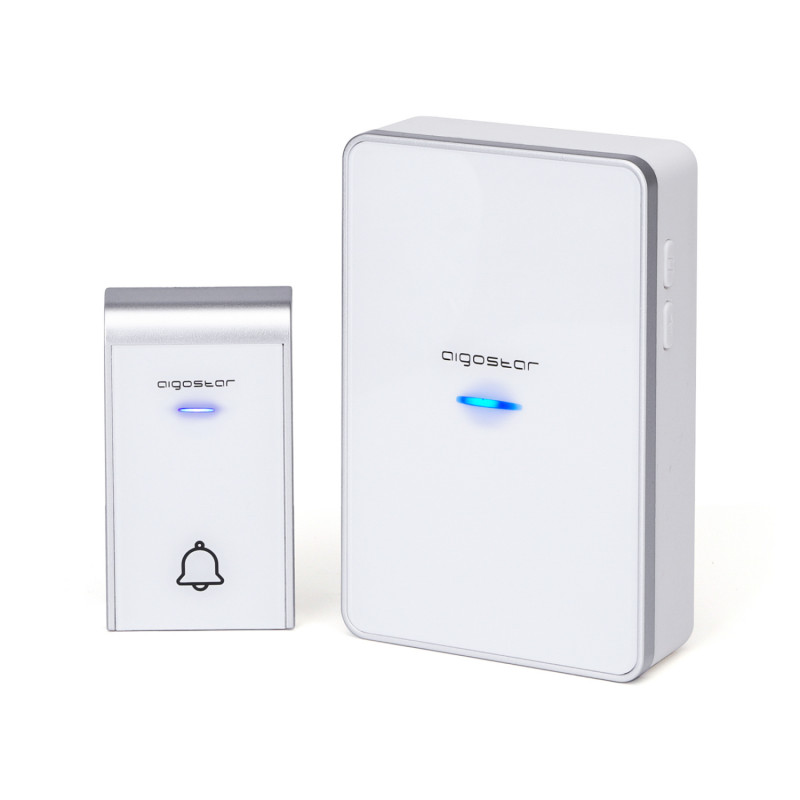 Campainha Sem Fios AC Aigostar IP44 150 metros Branco 1
