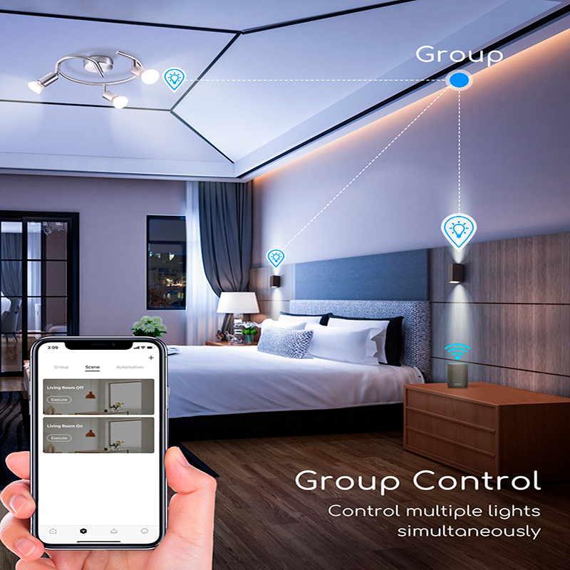 Lâmpada Smart LED WiFi CW GU10 5W Aigostar 3