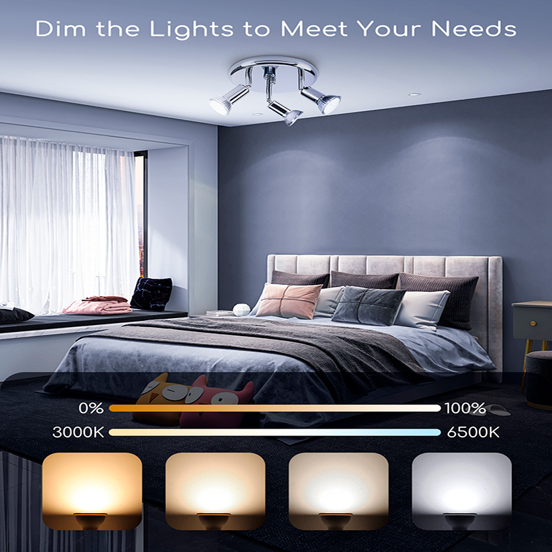 Lâmpada Smart LED WiFi CW GU10 5W Aigostar 5