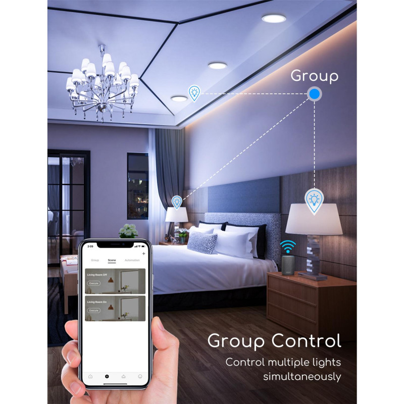 Downlight LED Inteligente Wifi 6W CCT 115mm Aigostar App 6