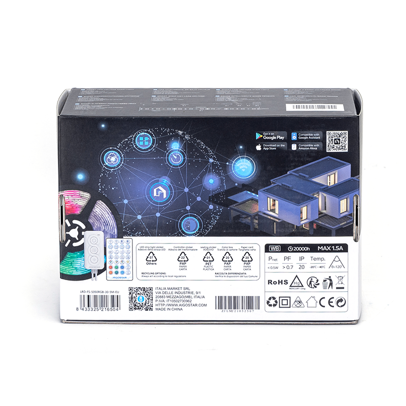 Fita Led WiFi Inteligente 5 Metros RGB 18W Aigostar 4