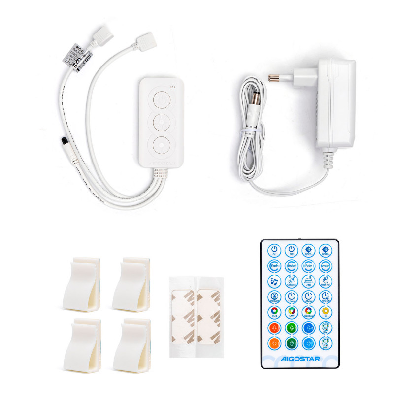 Fita Led WiFi Inteligente 15 Metros (2 x 7.5m) RGB 48W Aigostar 5