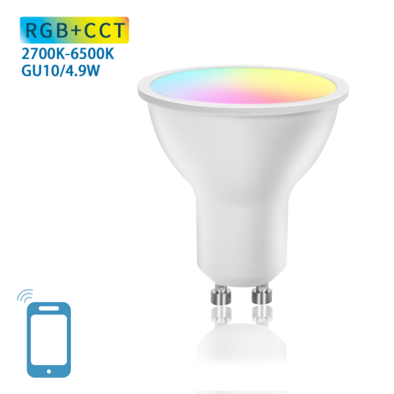 Lâmpada Smart LED WiFi RGB GU10 4.9W Aigostar 1