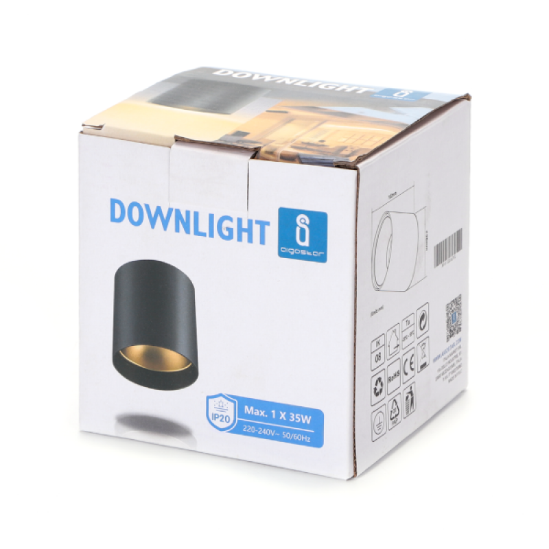 Luz de Teto Aigostar Metal GU10 IP54 3