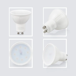 Lâmpada LED A5 GU10 8W 3000K Luz Quente 560 Lúmens Aigostar