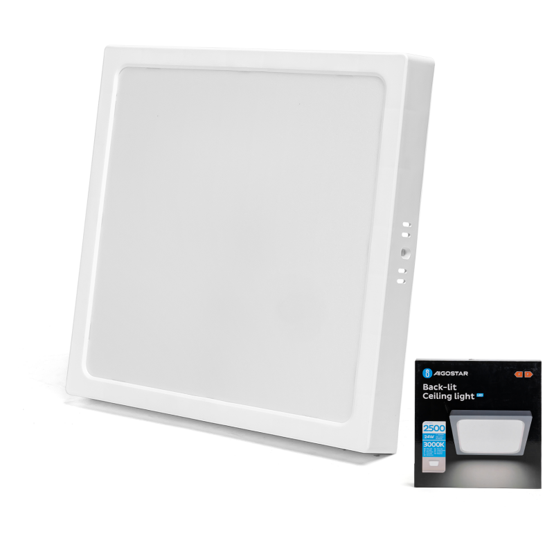 Downlight LED 24W 3000k 289mm Quadrado Aigostar 1