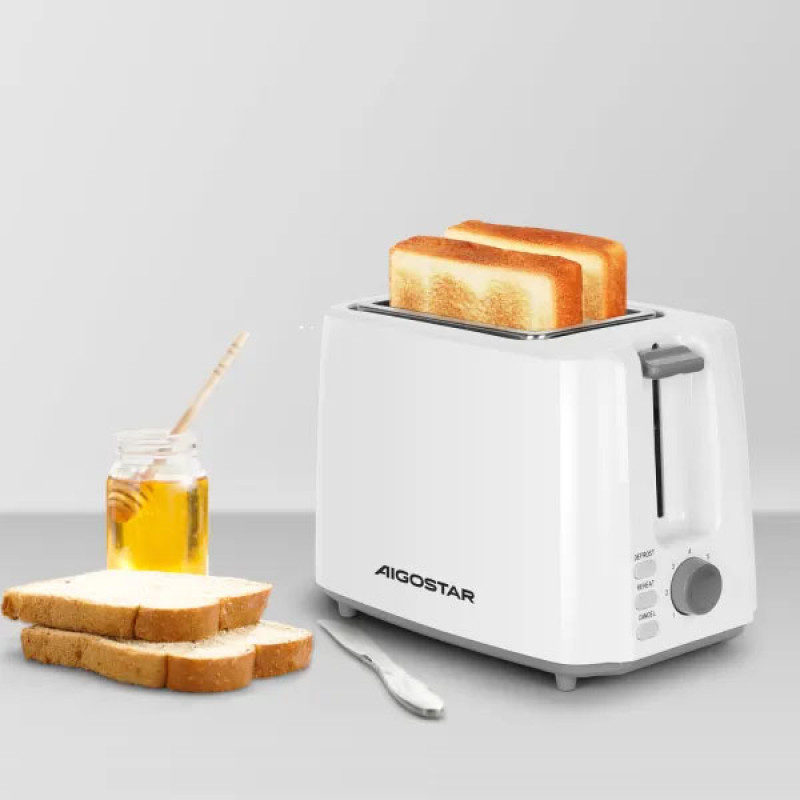 Torradeira 750W Aigostar Warrior Branca 5