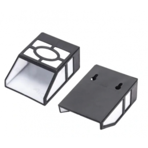 Luminária de Parede Solar LED preta cor quente Aigostar