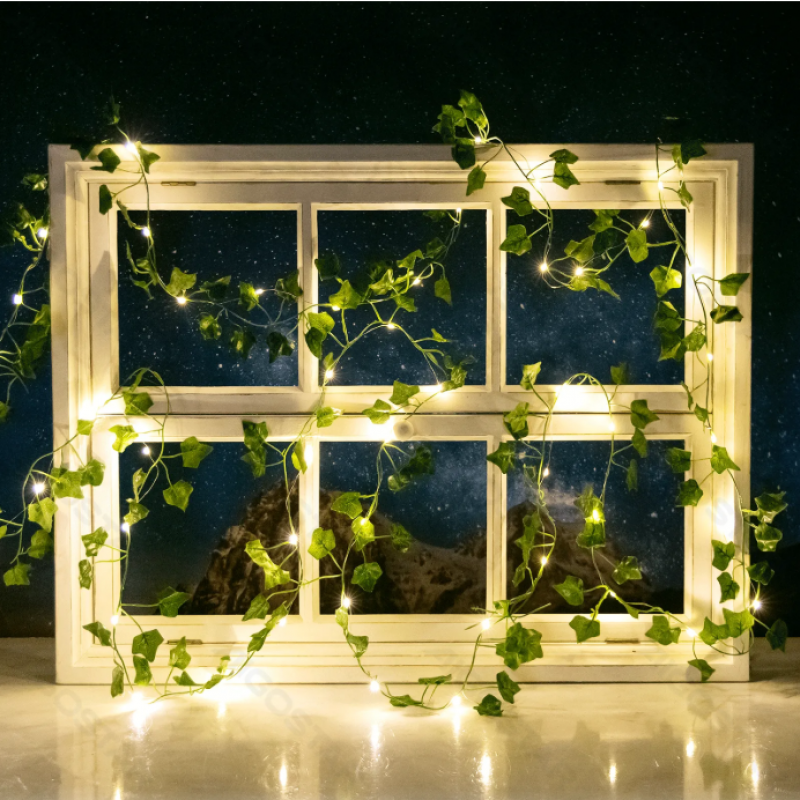 Plantas Solares Simuladas - Trepadeira 2x10 Metros LED 2700K 3