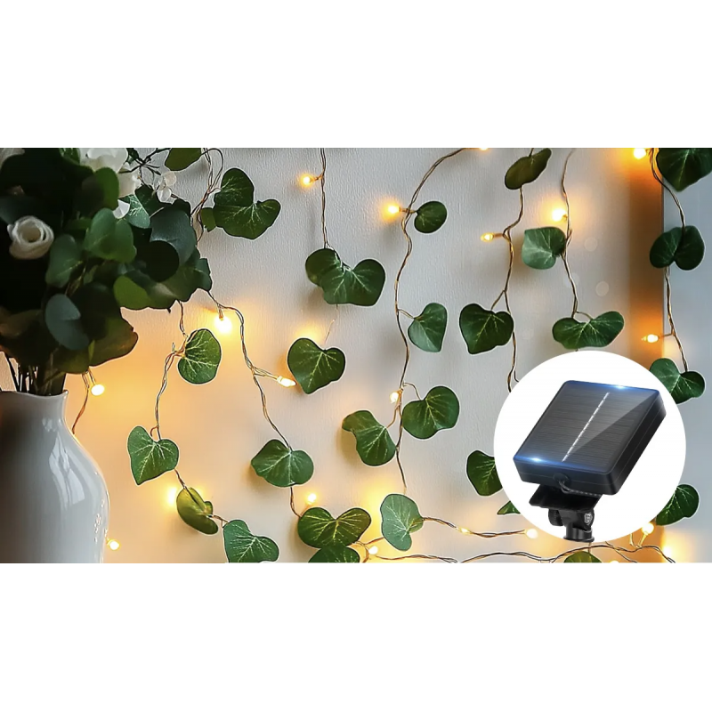 Plantas Solares Simuladas - Trepadeira 2x10 Metros LED 2700K 5
