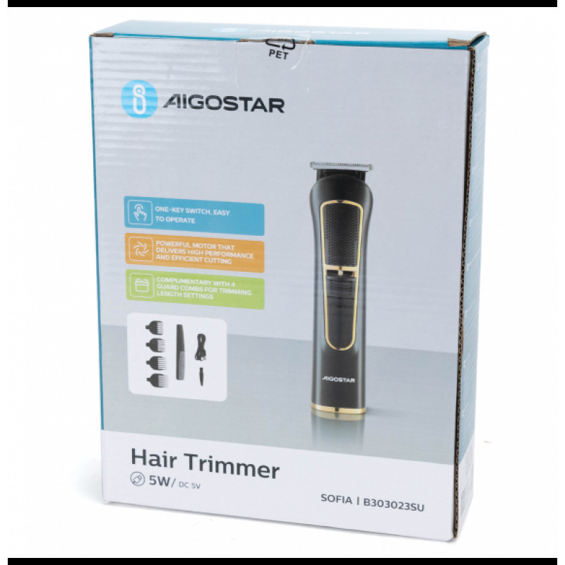 Aparador de cabelo sem fio Sofia 4-Top Aigostar 1