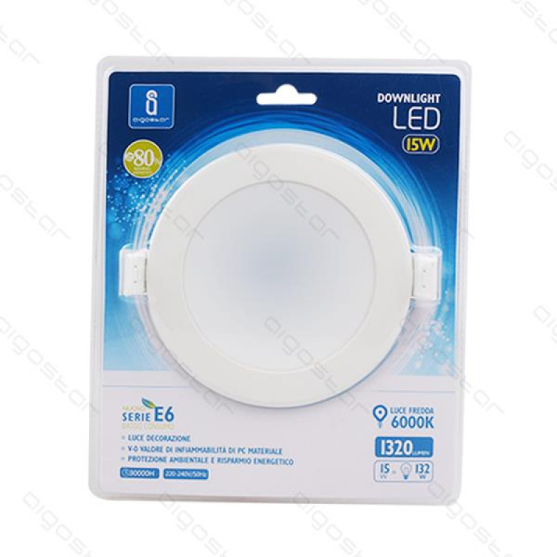 Placa Led Downlight E6 20W 4000K 155-170mm Aigostar 1
