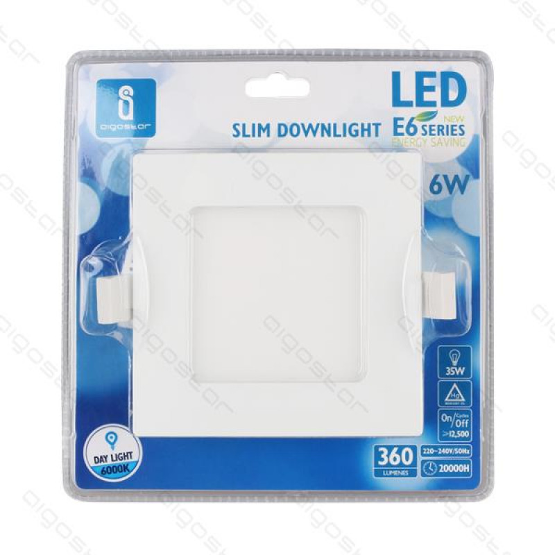 Placa Led Downlight Slim E6 12W 4000K 150-160mm Aigostar 1