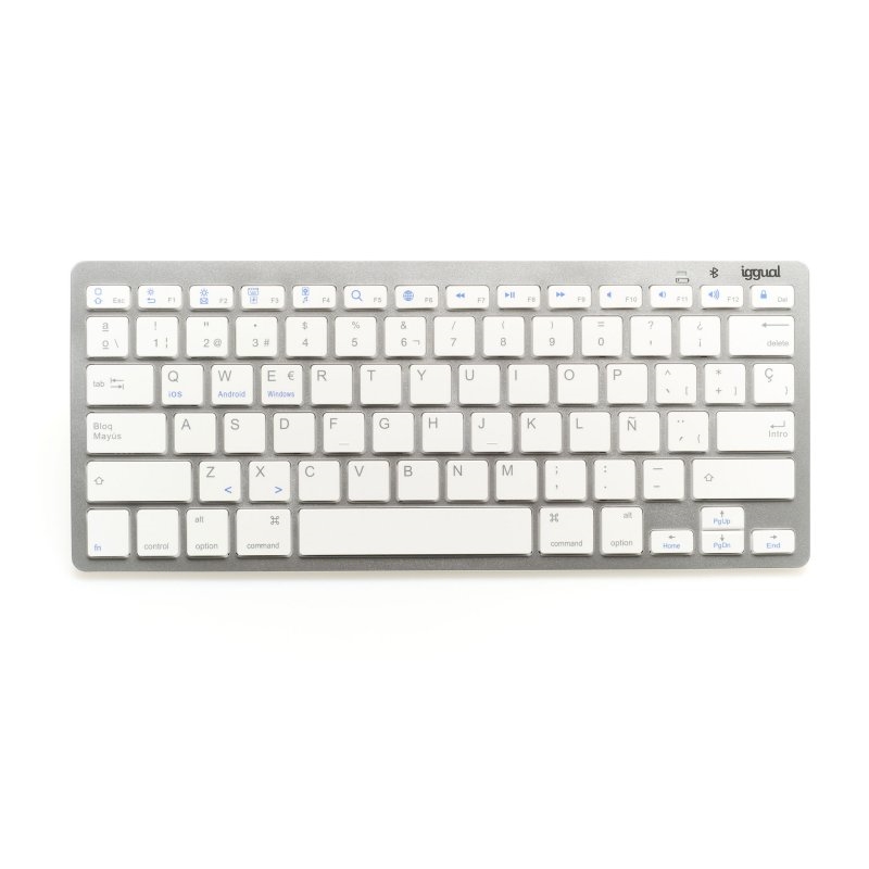 Teclado Bluetooth Slim TKL Iggual (ES) Branco 2
