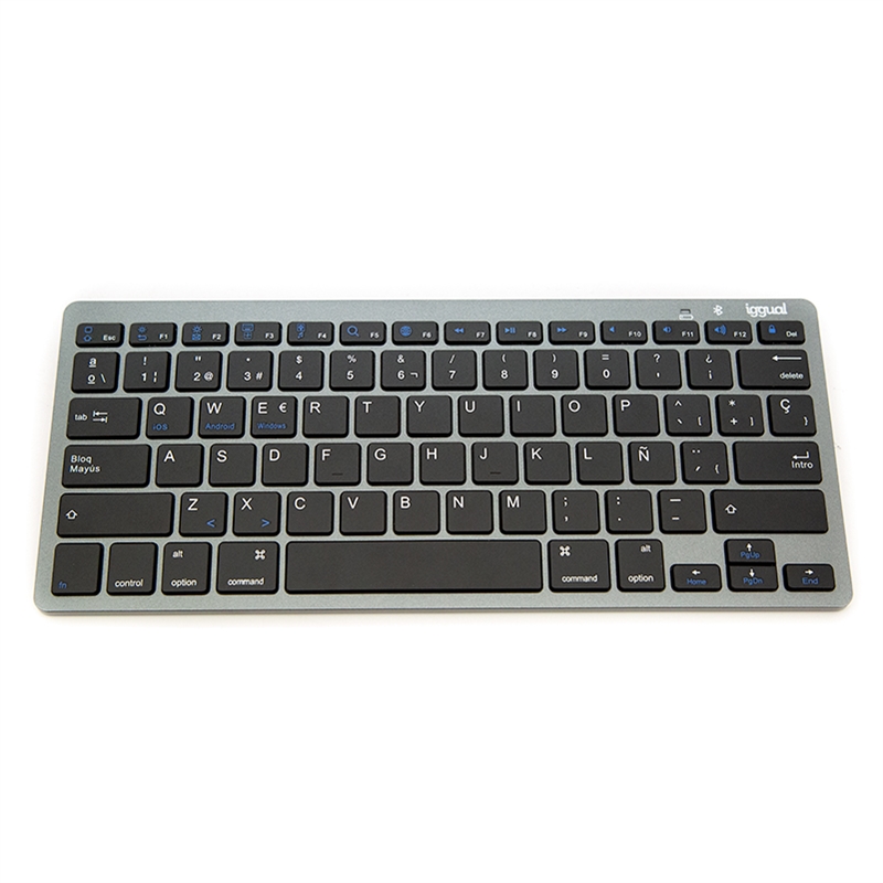 Teclado Bluetooth Slim TKL Iggual (ES) Preto 2