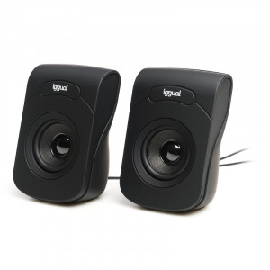 Colunas de Som iggual 2.0 6W mini-jack + USB