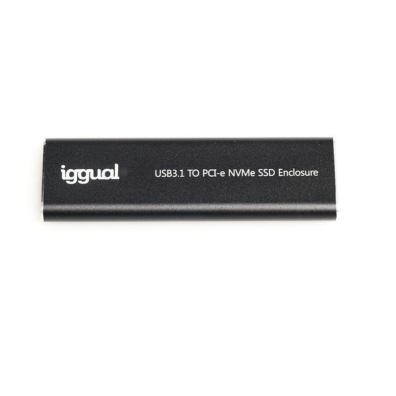 Caixa Externa USB-C 3.1 SSD M.2 NVMe + SATA Iggual 2