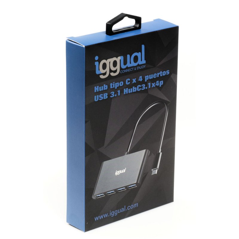 Hub Type-C x 4 Portas USB 3.1 HubC3.1x4p Iggual 1